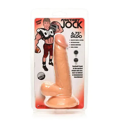 JOCK Football Frank 6.75" dildo with balls - Light - Take A Peek