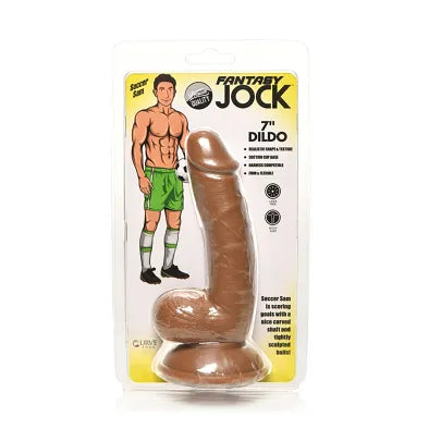 JOCK Soccer Sam 7" dildo with balls - Dark - Take A Peek