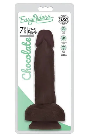 Easy Riders 7" Slim Bioskin Dong With Balls Chocolate - Take A Peek