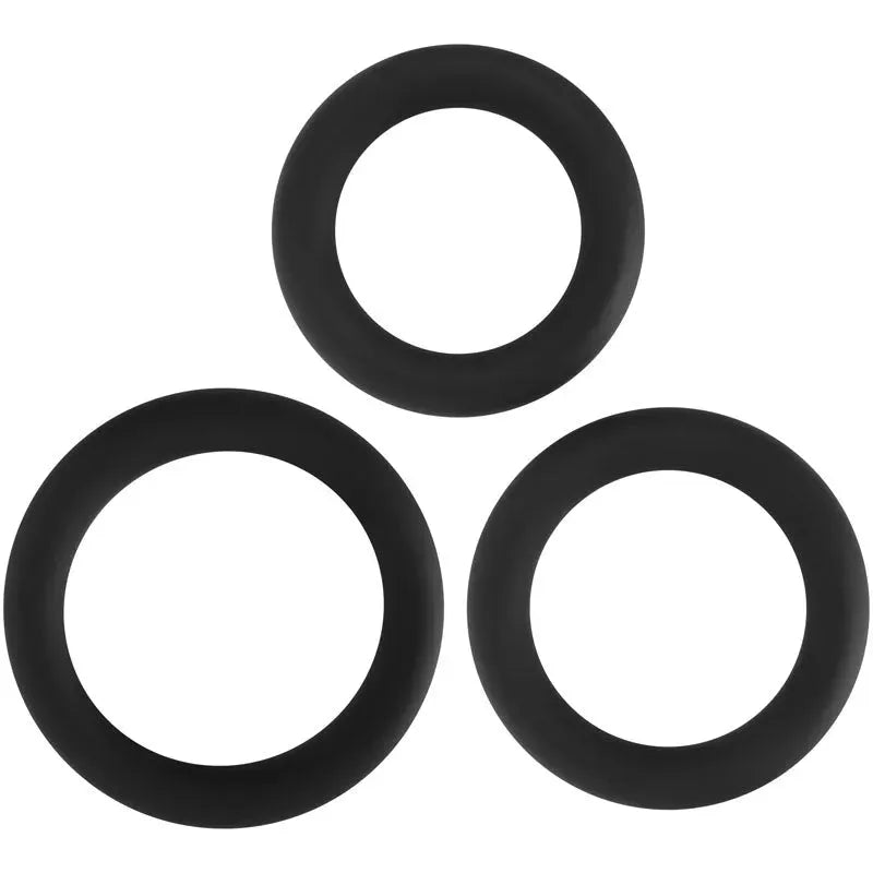 Adam & Eve Silicone Penis Ring Set - Take A Peek