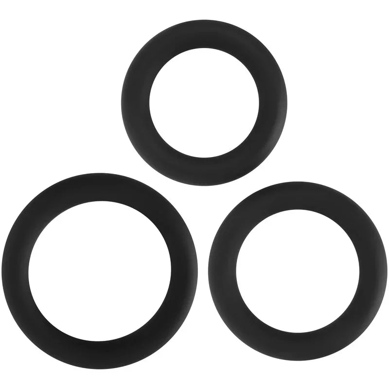 Adam & Eve Silicone Penis Ring Set - Take A Peek