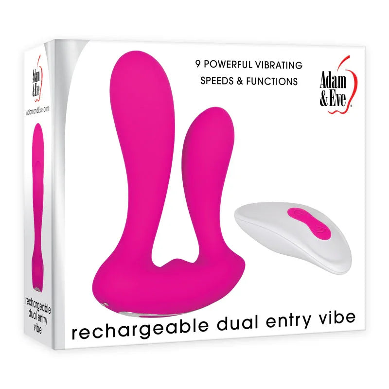 Adam & Eve Rechargeable Dual Entry Vibe - Take A Peek