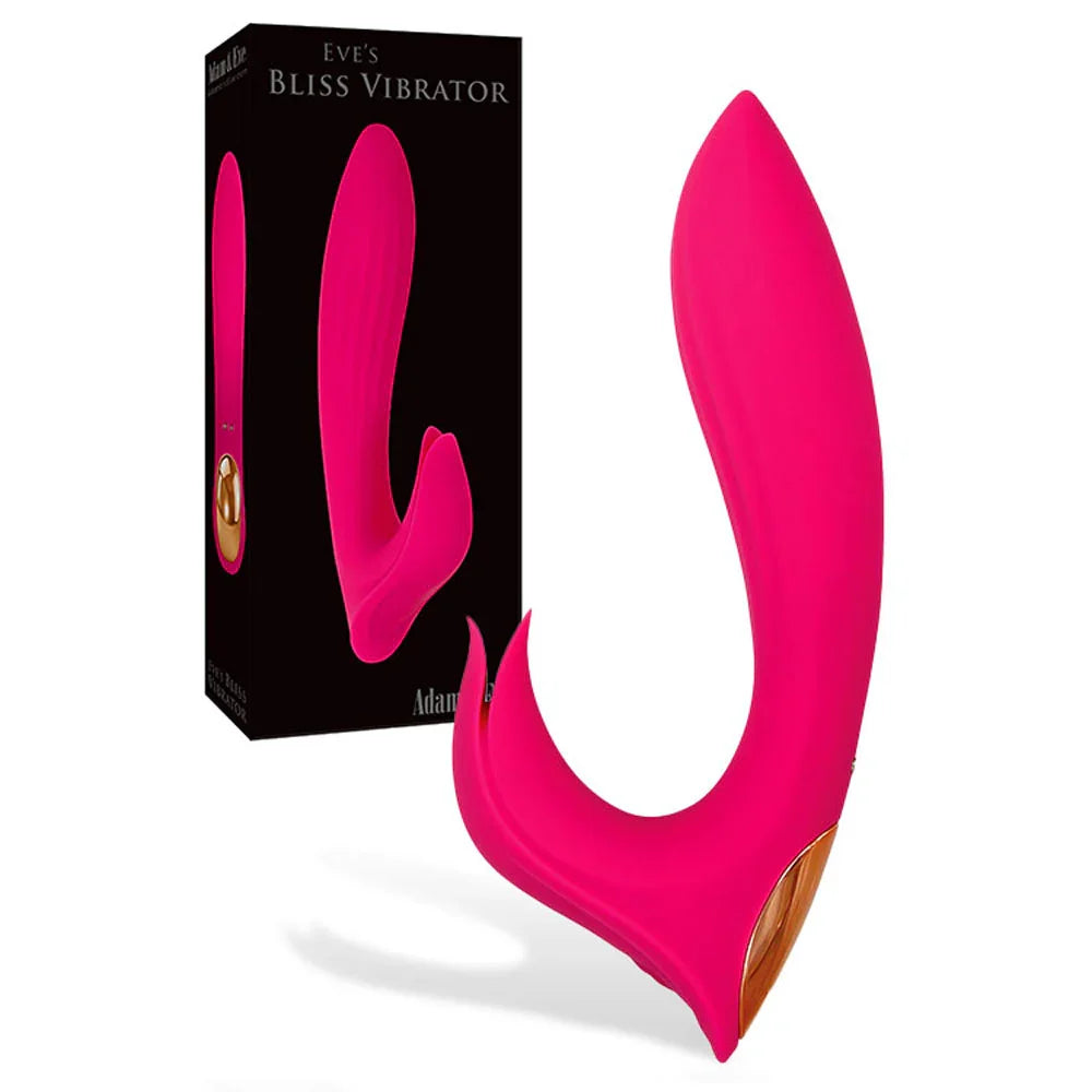 Adam & Eve EVES BLISS VIBRATOR - 17.8 cm USB Rechargeable Rabbit Vibrator - Take A Peek