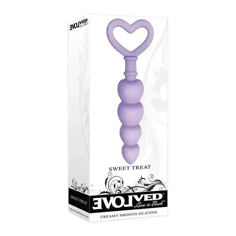 Evolved Sweet Treat - 11.5 cm Beaded Butt Plug with Handle - Take A Peek