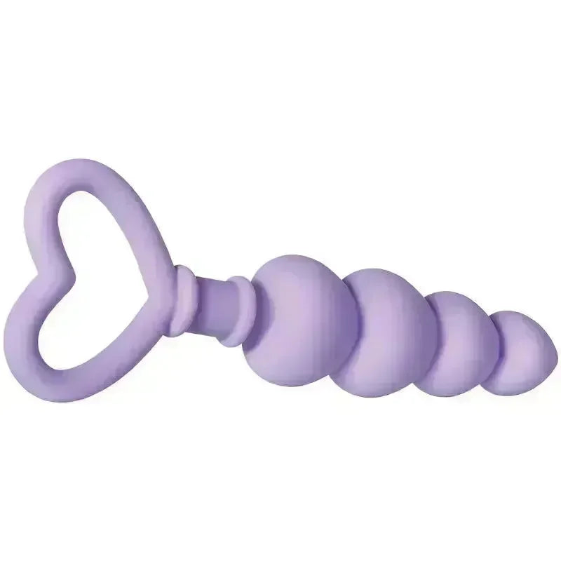 Evolved Sweet Treat - 11.5 cm Beaded Butt Plug with Handle - Take A Peek