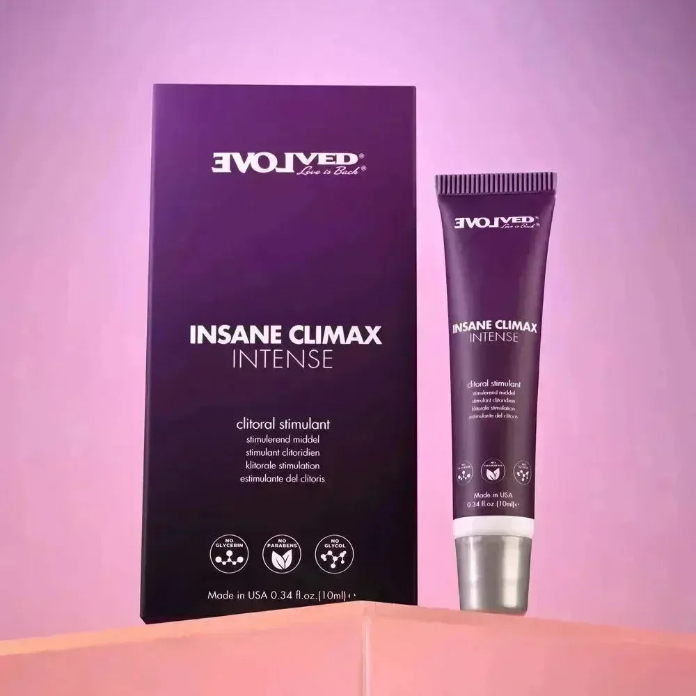 Evolved INSANE CLIMAX - INTENSE - Clitoral Stimulation Gel - 10 ml Tube - Take A Peek