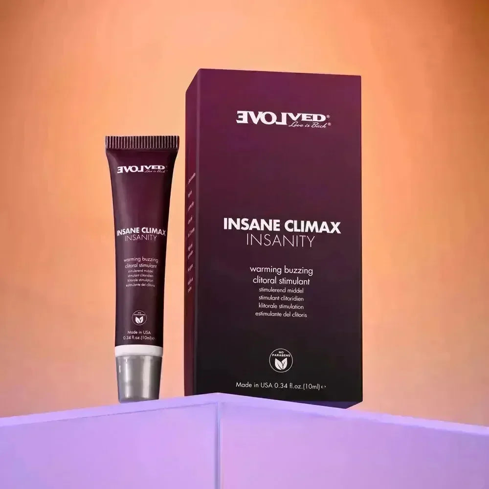Evolved INSANE CLIMAX - INSANITY - Warming Buzzing Clitoral Stimulation Gel - 10 ml - Take A Peek