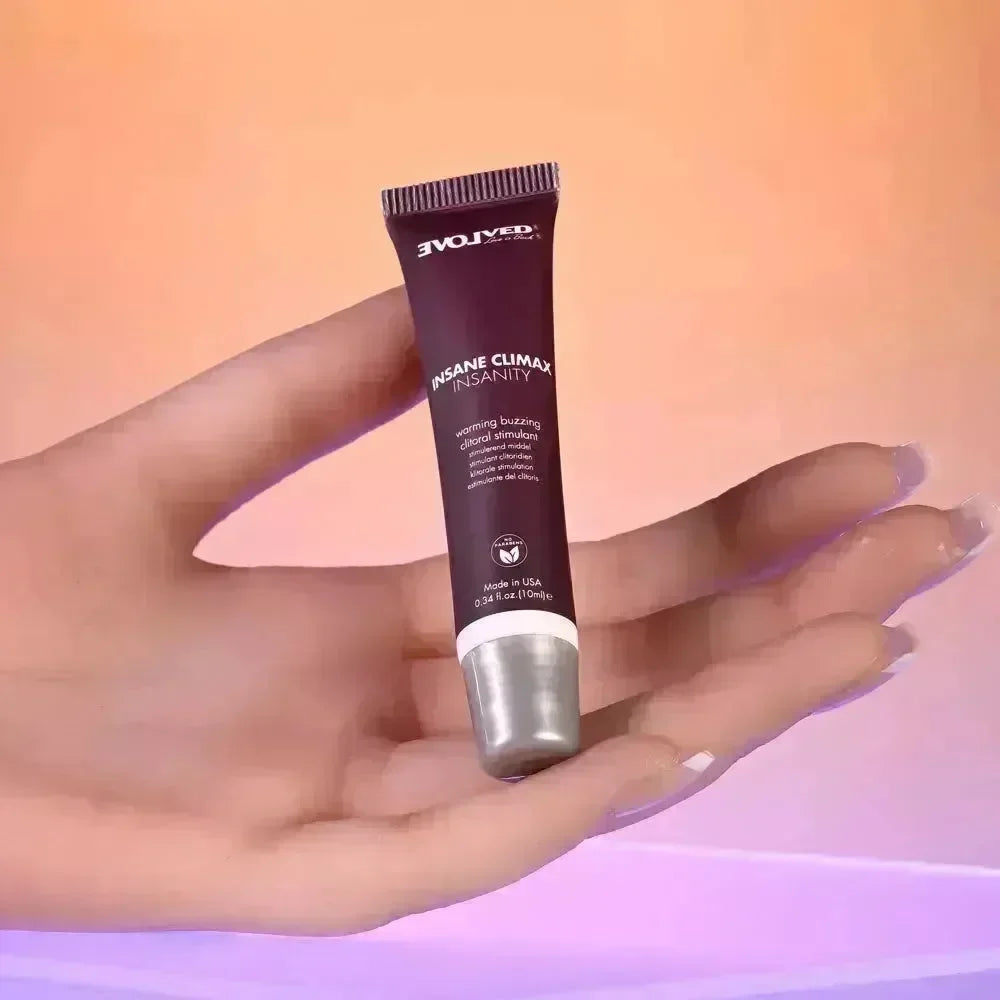 Evolved INSANE CLIMAX - INSANITY - Warming Buzzing Clitoral Stimulation Gel - 10 ml - Take A Peek