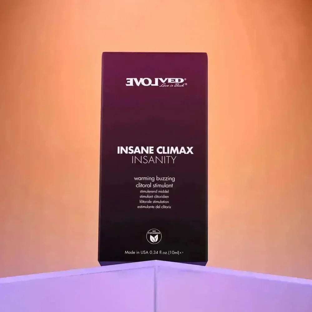 Evolved INSANE CLIMAX - INSANITY - Warming Buzzing Clitoral Stimulation Gel - 10 ml - Take A Peek