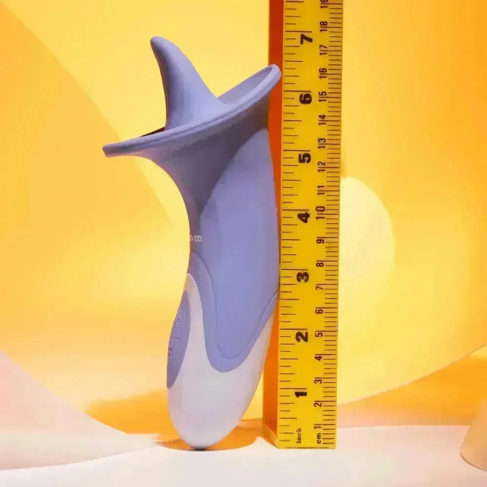 Evolved LIX & KISSES - 18.7 cm USB Rechargeable Flicking Tongue Stimulator - Take A Peek