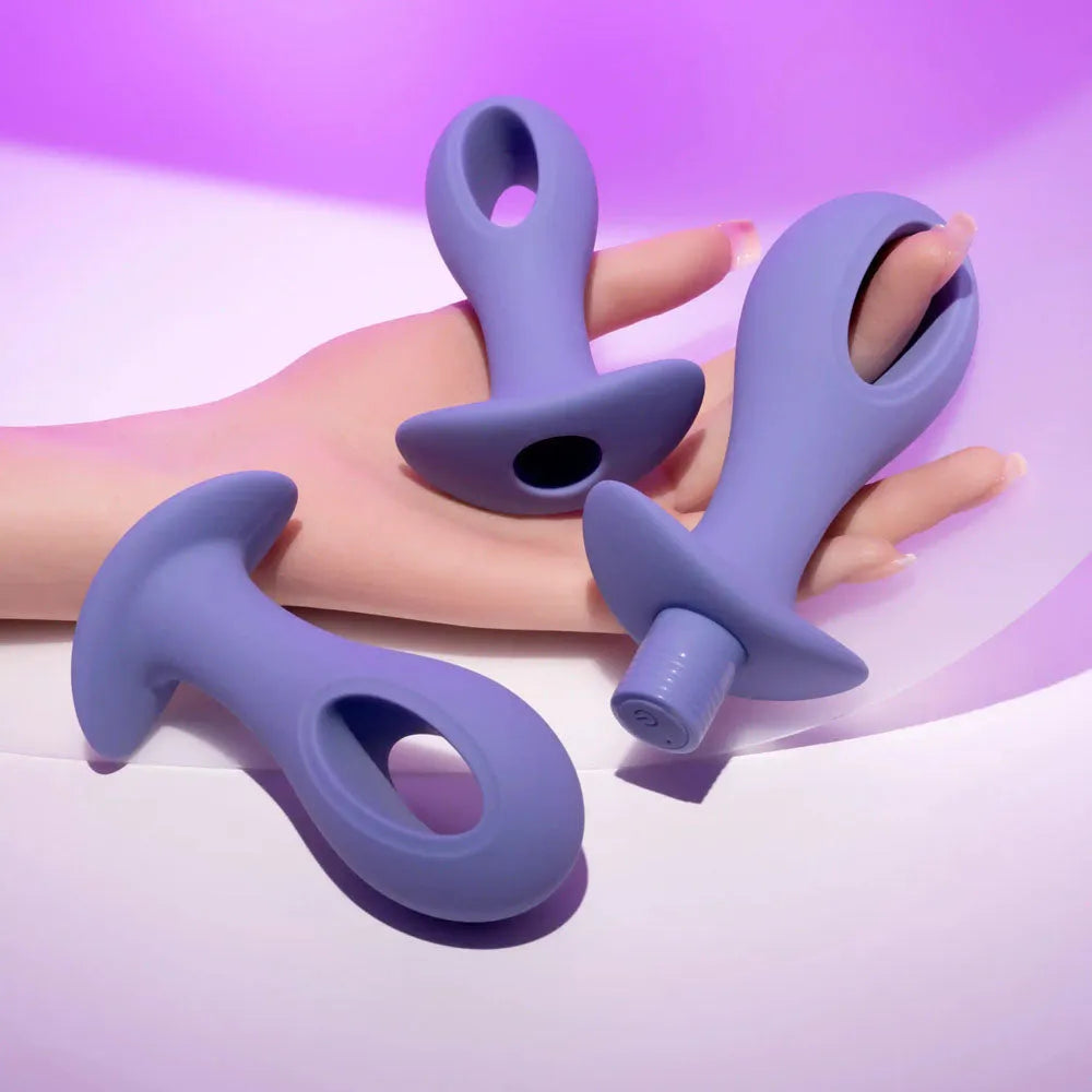 Evolved HOLE PUNCH PLUG SET - Butt Plugs with Interchangeable Bullet - Set of 3 Sizes - Take A Peek