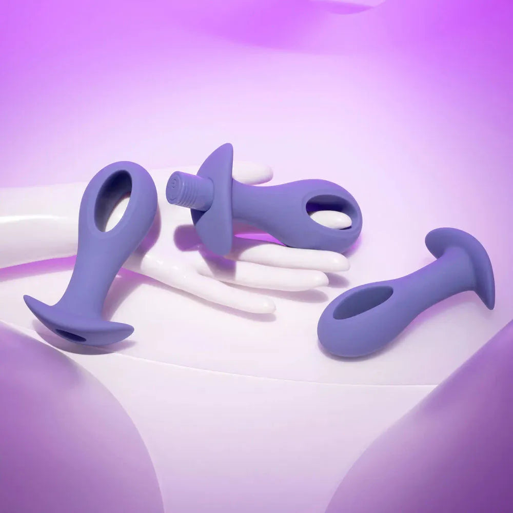 Evolved HOLE PUNCH PLUG SET - Butt Plugs with Interchangeable Bullet - Set of 3 Sizes - Take A Peek