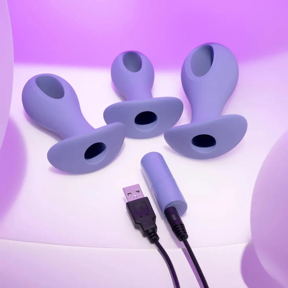 Evolved HOLE PUNCH PLUG SET - Butt Plugs with Interchangeable Bullet - Set of 3 Sizes - Take A Peek