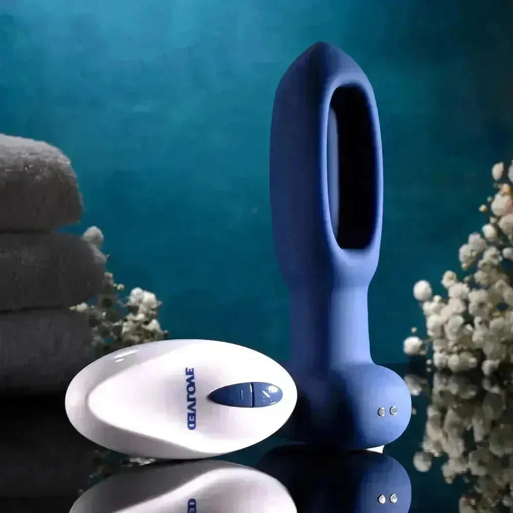 Evolved THE FLAPPER - 14 cm USB Rechargeable Vibrating and Flapping Butt Plug with Remote - Take A Peek