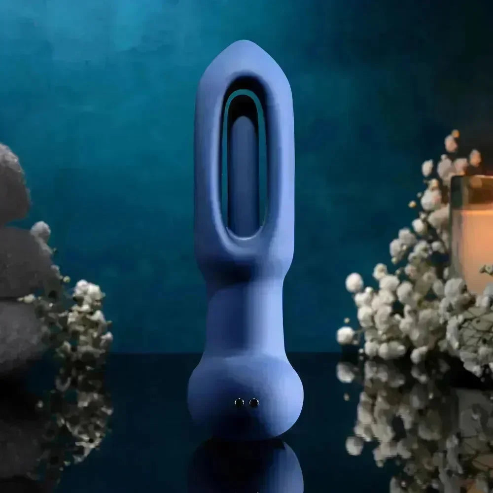Evolved THE FLAPPER - 14 cm USB Rechargeable Vibrating and Flapping Butt Plug with Remote - Take A Peek