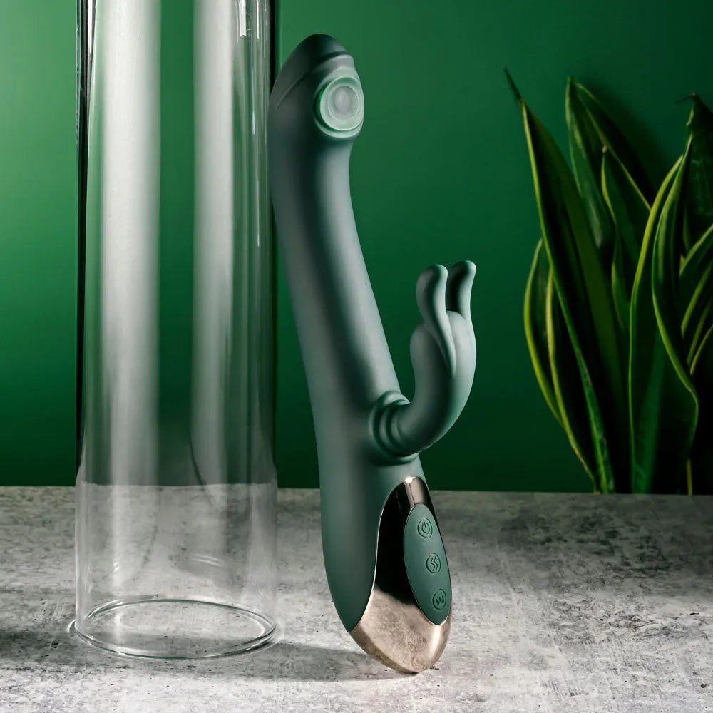 Evolved RABBIT TAP TAP - 25 cm USB Rechargeable Rabbit Vibrator with Tapping Tip - Take A Peek