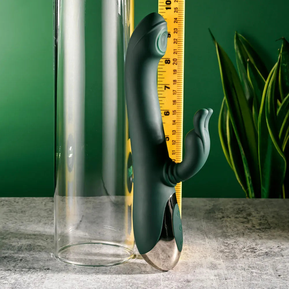 Evolved RABBIT TAP TAP - 25 cm USB Rechargeable Rabbit Vibrator with Tapping Tip - Take A Peek