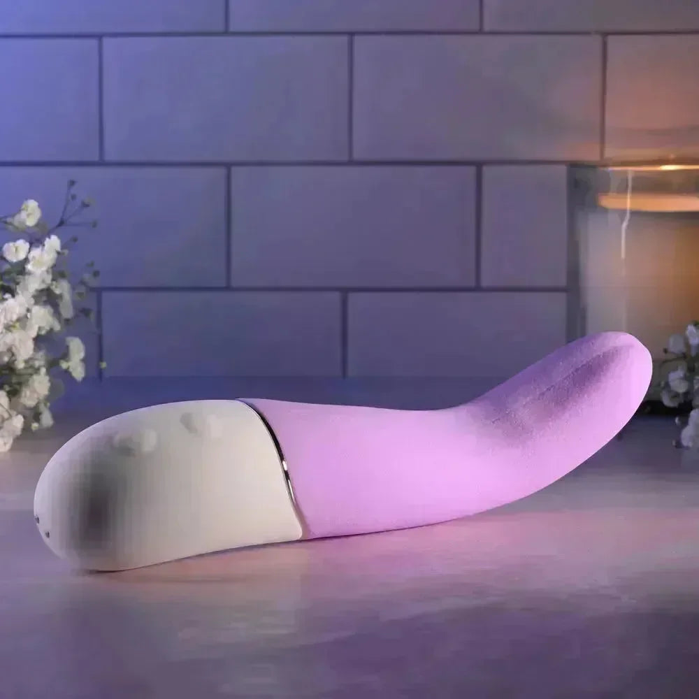 Evolved SLIP OF THE TONGUE - 21.1 cm USB Rechargeable Flicking Tongue Vibrator - Take A Peek