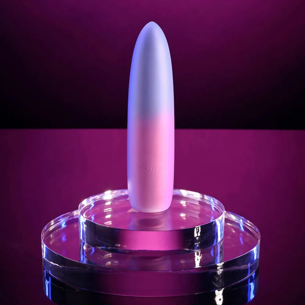 Evolved PARADISE BULLET - Pink/Purple 10.2 cm USB Rechargeable Bullet - Take A Peek