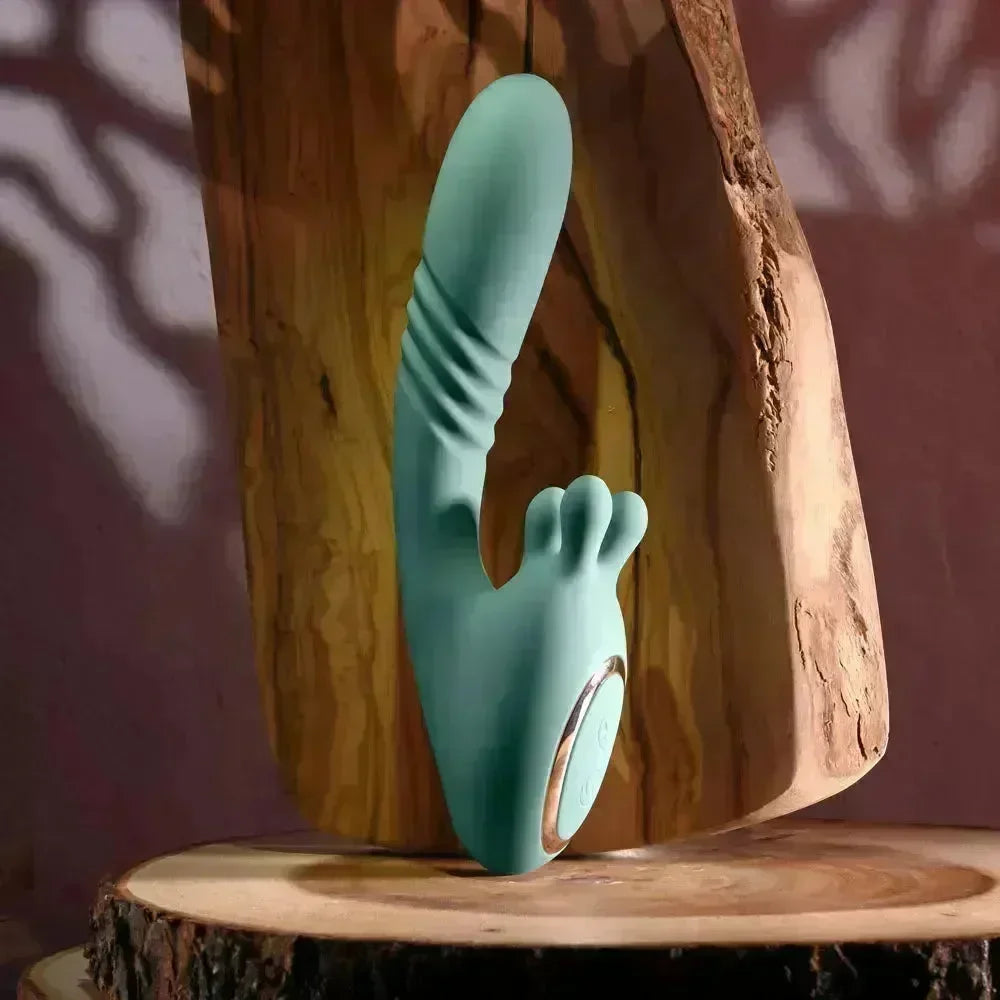 Evolved THRUST INTO ECSTASY - 21 cm USB Rechargeable Thrusting & Rotating Vibrator - Take A Peek