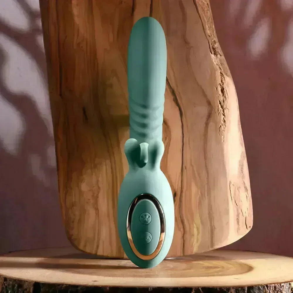 Evolved THRUST INTO ECSTASY - 21 cm USB Rechargeable Thrusting & Rotating Vibrator - Take A Peek