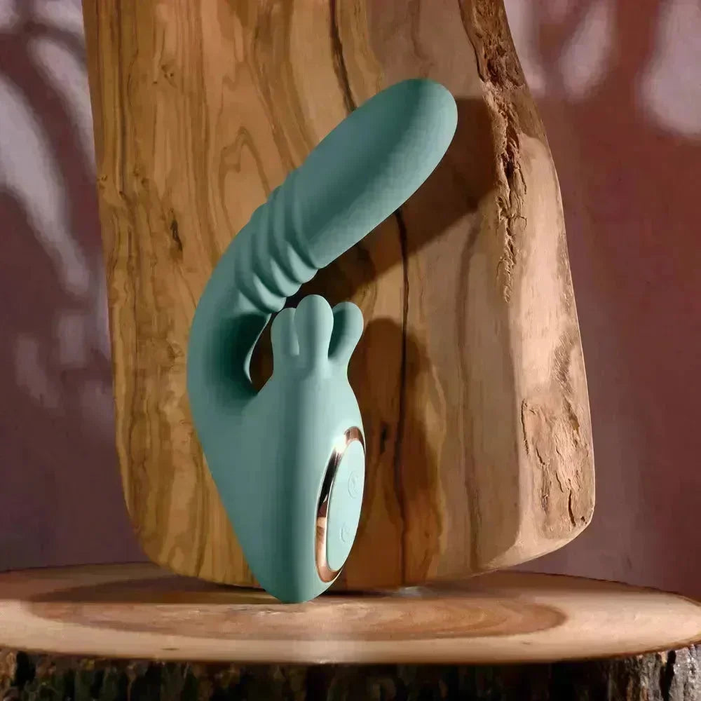 Evolved THRUST INTO ECSTASY - 21 cm USB Rechargeable Thrusting & Rotating Vibrator - Take A Peek