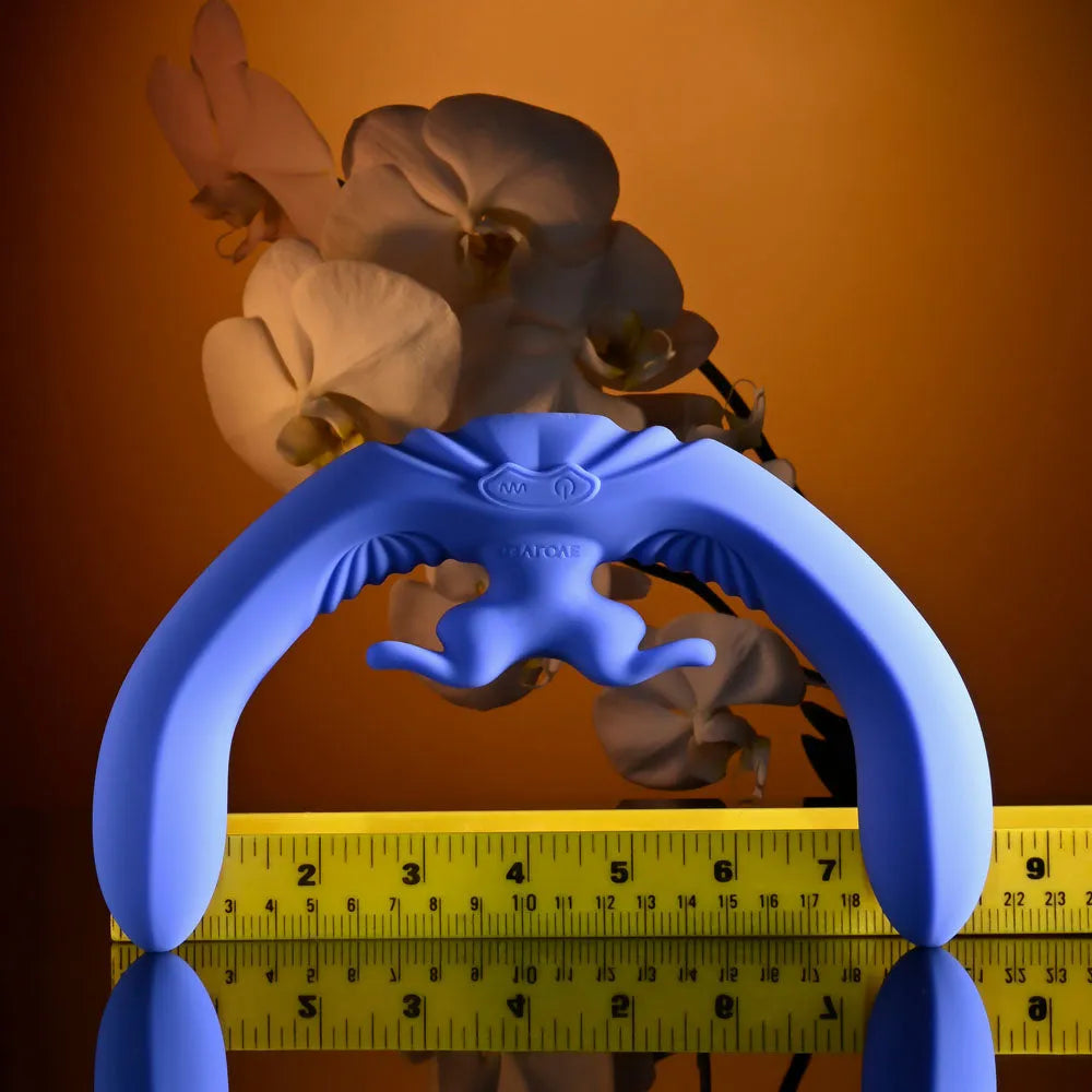 Evolved LOVEBIRDS - 20.8 cm USB Rechargeable Double-Ended Rabbit Vibrator with Remote - Take A Peek