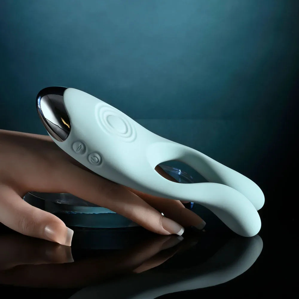 Evolved COUPLES THERAPY - Teal USB Rechargeable Couples Stimulator - Take A Peek