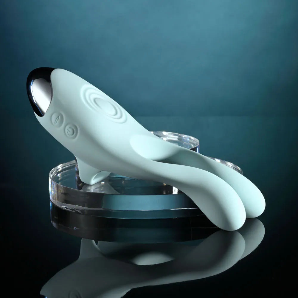 Evolved COUPLES THERAPY - Teal USB Rechargeable Couples Stimulator - Take A Peek