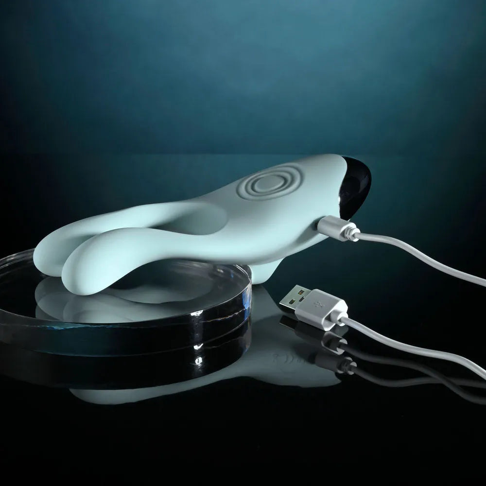 Evolved COUPLES THERAPY - Teal USB Rechargeable Couples Stimulator - Take A Peek