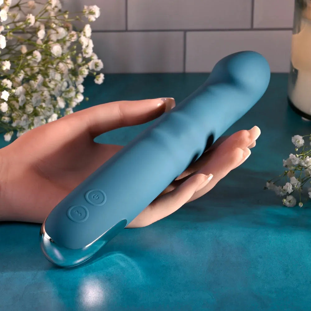 Evolved QUEEN OF ALL TRADES - 22.6 cm USB Rechargeable Thrusting & Rotating Vibrator - Take A Peek