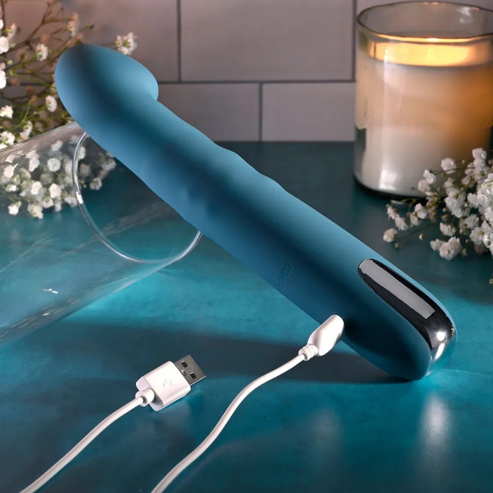 Evolved QUEEN OF ALL TRADES - 22.6 cm USB Rechargeable Thrusting & Rotating Vibrator - Take A Peek