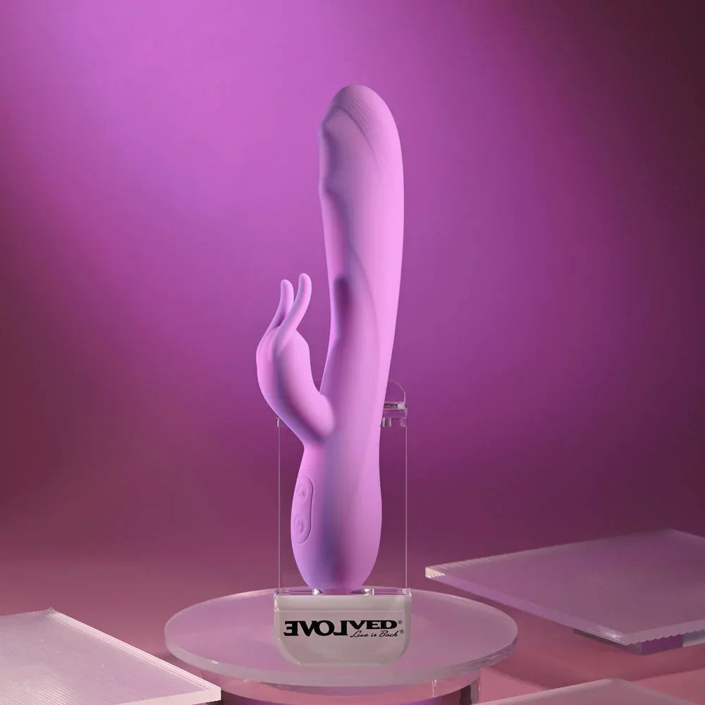 Evolved BEAD THE WAY - 23.2 cm USB Rechargeable Rabbit Vibrator - Take A Peek