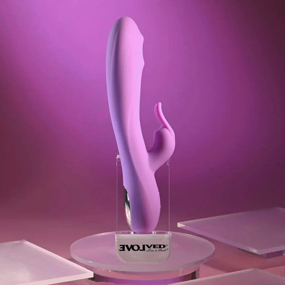 Evolved BEAD THE WAY - 23.2 cm USB Rechargeable Rabbit Vibrator - Take A Peek
