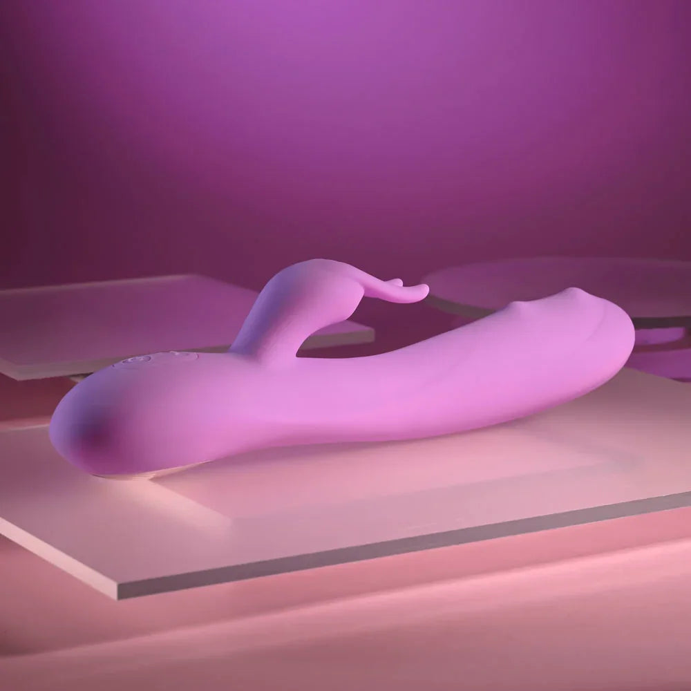 Evolved BEAD THE WAY - 23.2 cm USB Rechargeable Rabbit Vibrator - Take A Peek