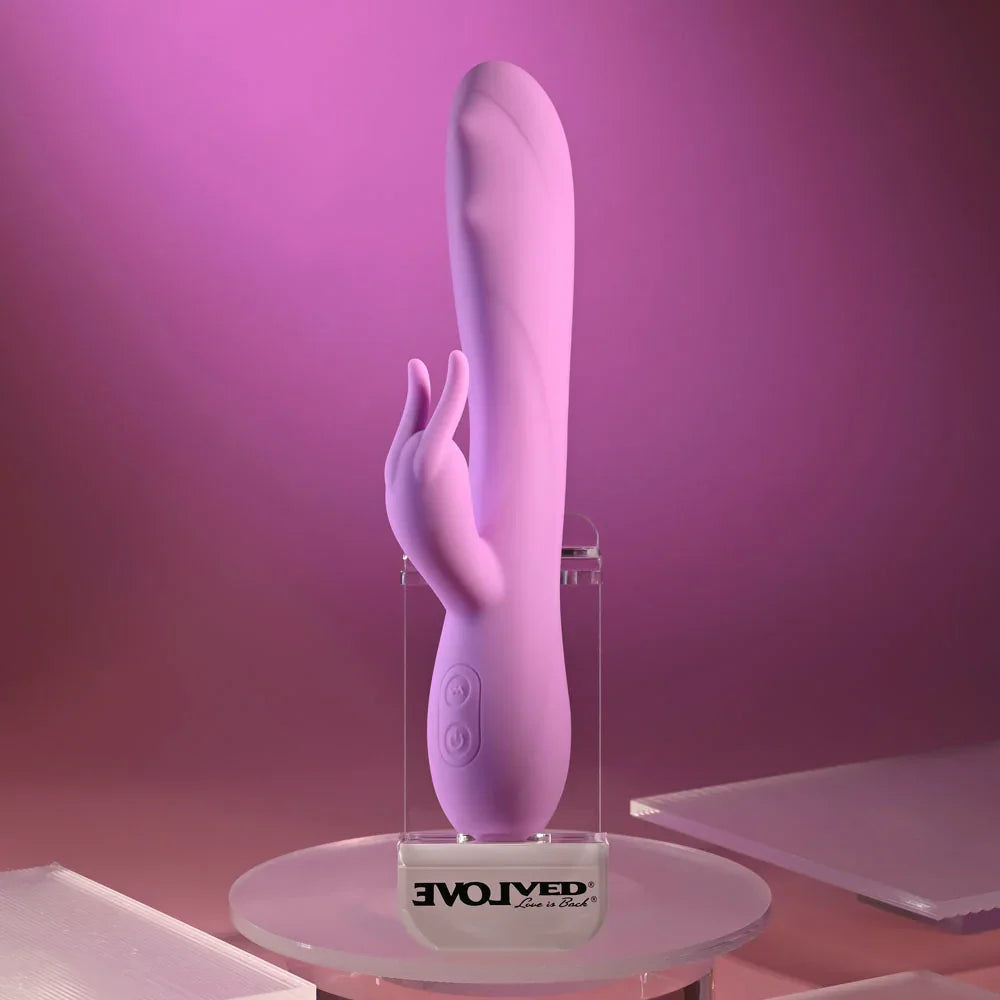 Evolved BEAD THE WAY - 23.2 cm USB Rechargeable Rabbit Vibrator - Take A Peek