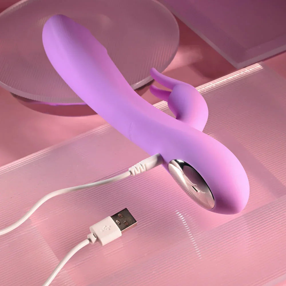 Evolved BEAD THE WAY - 23.2 cm USB Rechargeable Rabbit Vibrator - Take A Peek