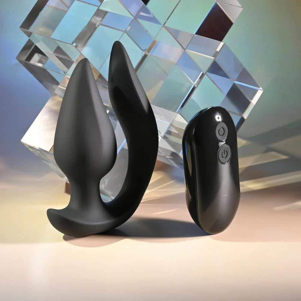 Evolved THE GENIE - 11.2 cm USB Rechargeable Vibrating Plug with Wireless Remote - Take A Peek