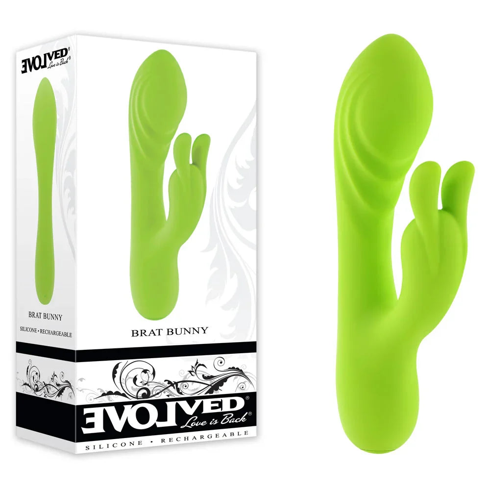Evolved BRAT BUNNY - 16.2 cm USB Rechargeable Rabbit Vibrator - Take A Peek