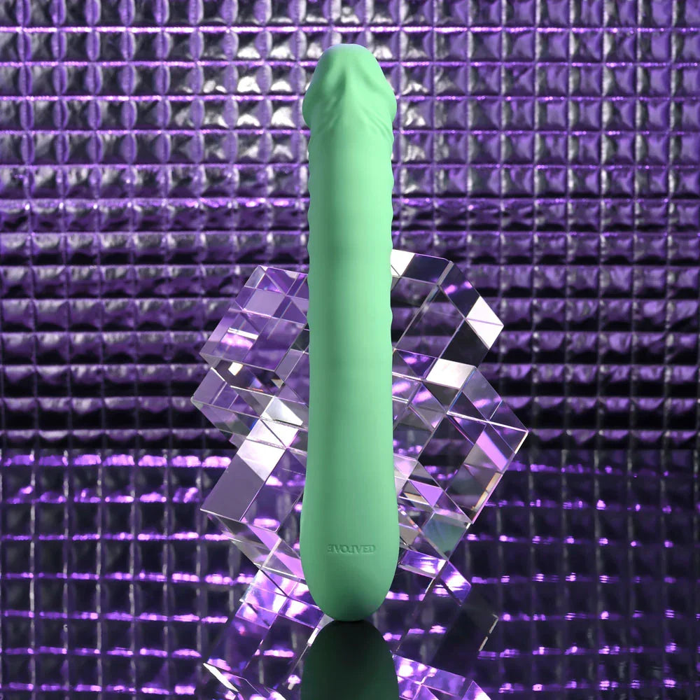 Evolved FULL THROTTLE - Mint 24.1 cm USB Rechargeable Vibrator - Take A Peek