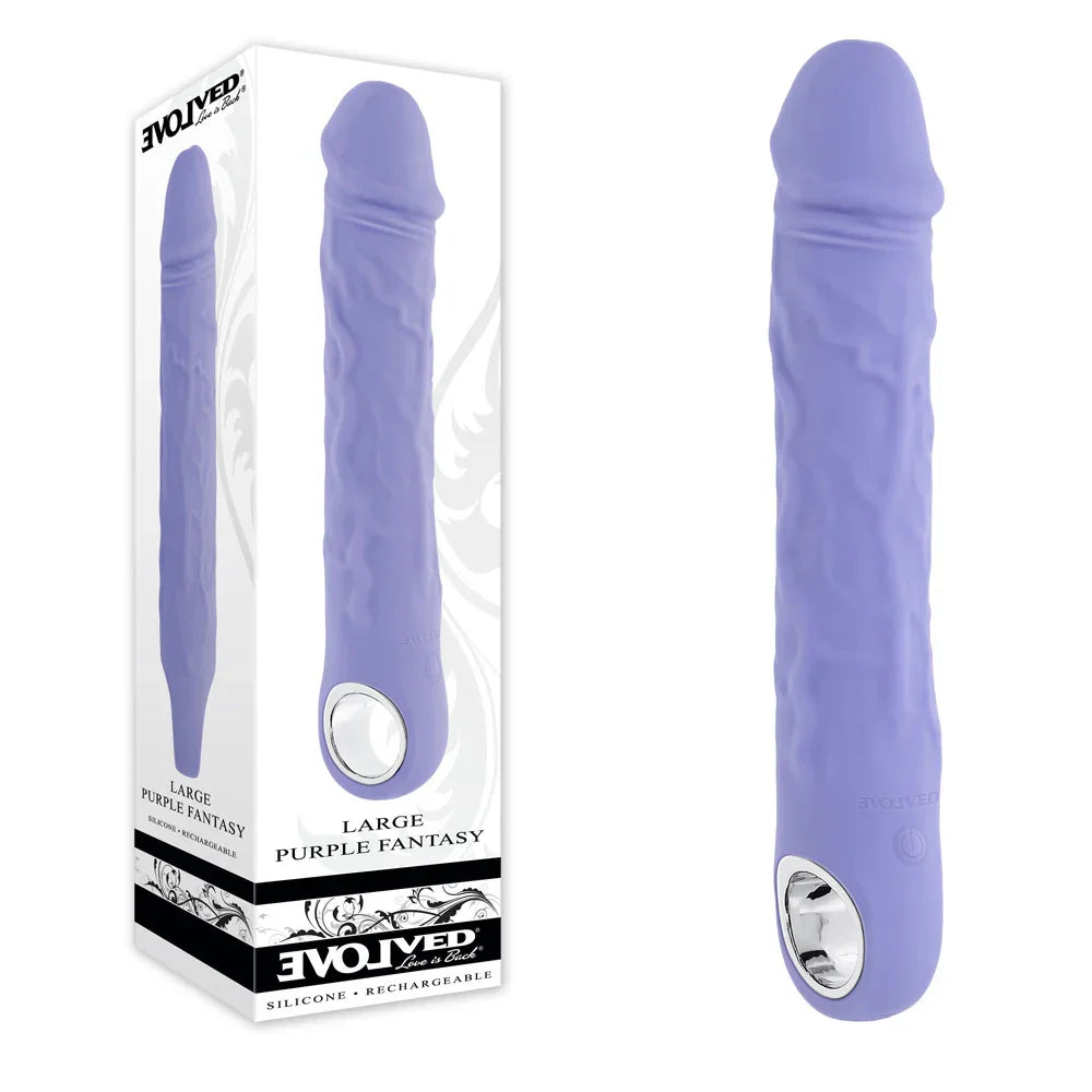 Evolved LARGE FANTASY - 21.8 cm USB Rechargeable Vibrator - Take A Peek