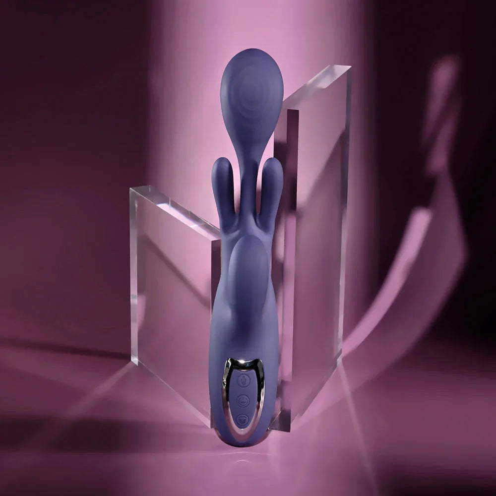 Evolved BOW DOWN - Purple USB Rechargeable Rabbit Vibrator
