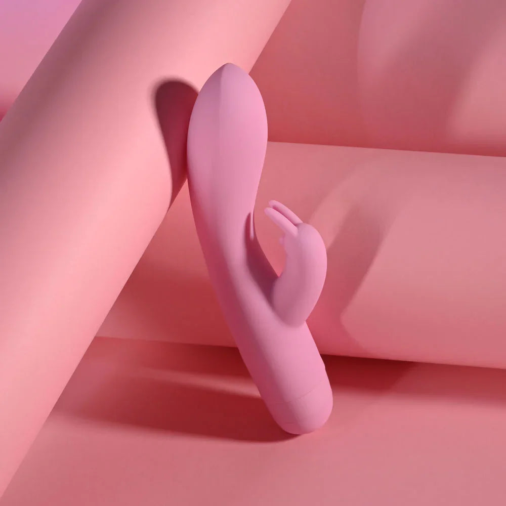 Evolved CUSHY BUNNY - 19.1 cm USB Rechargeable Rabbit Vibrator - Take A Peek