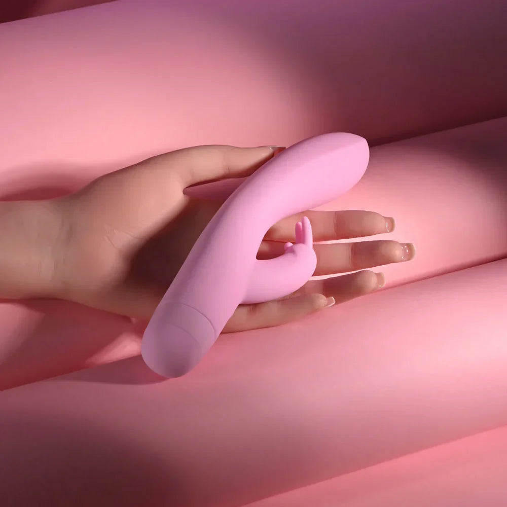 Evolved CUSHY BUNNY - 19.1 cm USB Rechargeable Rabbit Vibrator - Take A Peek