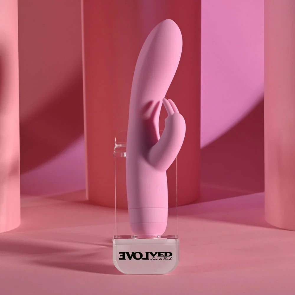 Evolved CUSHY BUNNY - 19.1 cm USB Rechargeable Rabbit Vibrator - Take A Peek