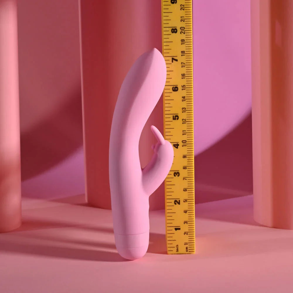 Evolved CUSHY BUNNY - 19.1 cm USB Rechargeable Rabbit Vibrator - Take A Peek