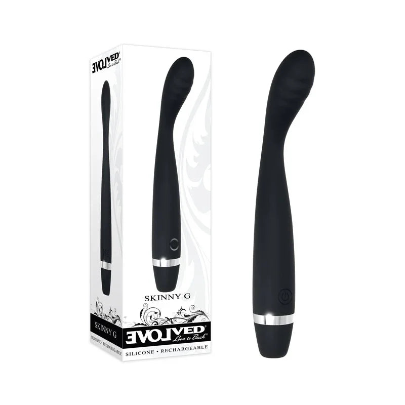 Evolved Skinny G - 17.8 cm USB Rechargeable Vibrator - Take A Peek