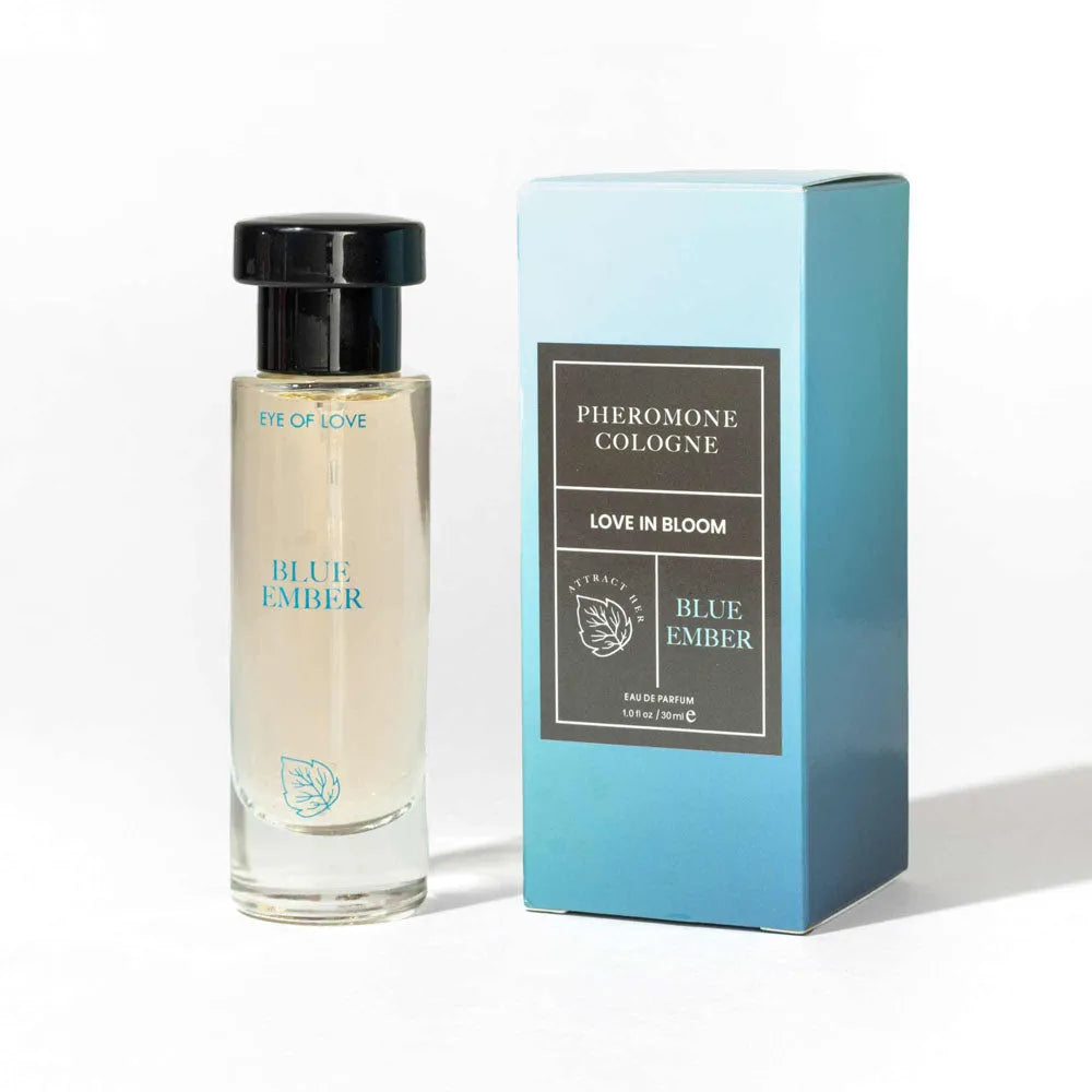 Eye Of Love Love In Bloom Blue Ember Pheromone Cologne - 30ml - Citrus & Cedar Scented Pheromone Cologne for Men to attract Women - 30 ml Spray - Take A Peek