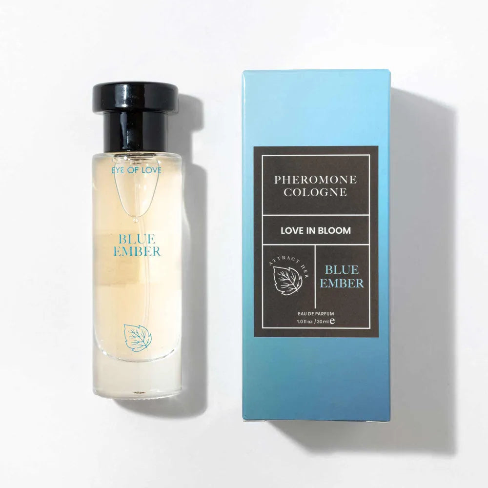 Eye Of Love Love In Bloom Blue Ember Pheromone Cologne - 30ml - Citrus & Cedar Scented Pheromone Cologne for Men to attract Women - 30 ml Spray - Take A Peek