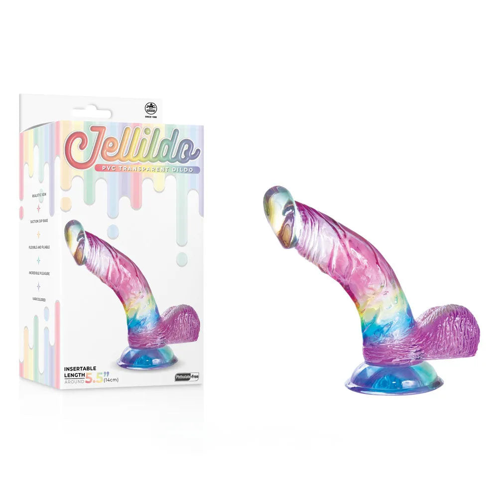 Jellido 14cm Curved Dildo - Clear 14 cm Dildo - Take A Peek